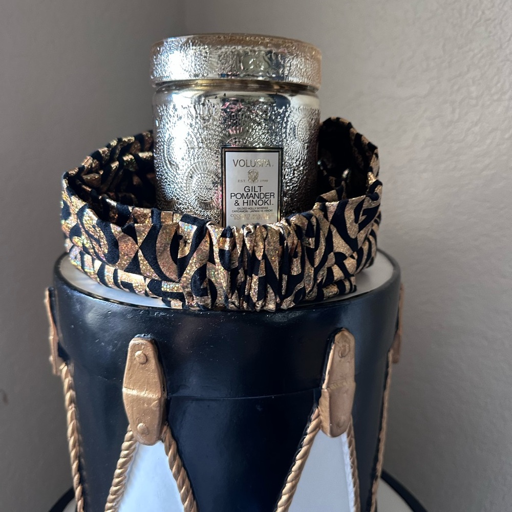 Gucci Black and Gold Patterned Headwrap - Picture 4 of 7